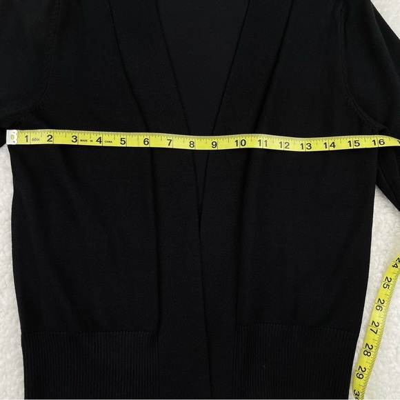 Women's 3/4 Sleeve Cropped Cardigans Sweater Open front Short Shrugs XS - Picture 6 of 9